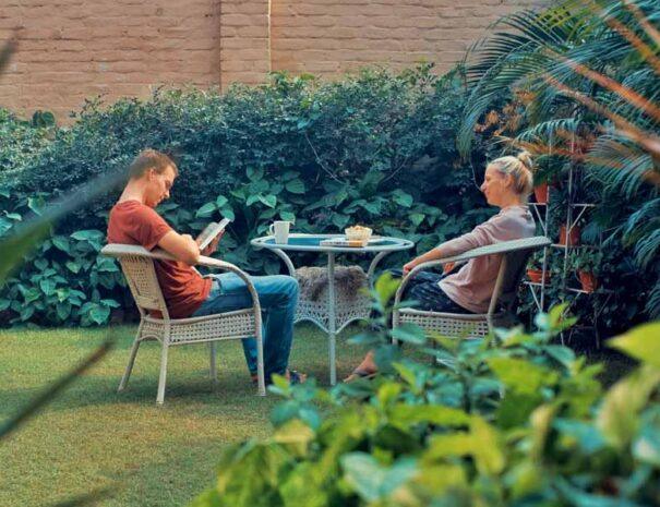Guests Chilling in the Garden at ITH